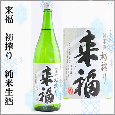 来福　初搾り　純米生酒